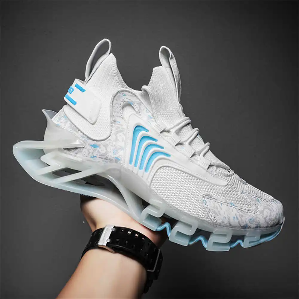 Streetwear High End Brand - Blue Slipon Long Pink Boots Light