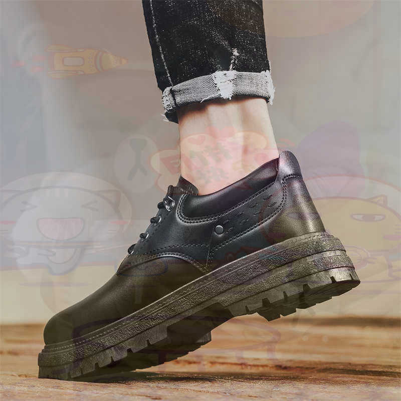 Yellow Streetwear Brand - Dark Natural Leather Fashion Trainers Tennis