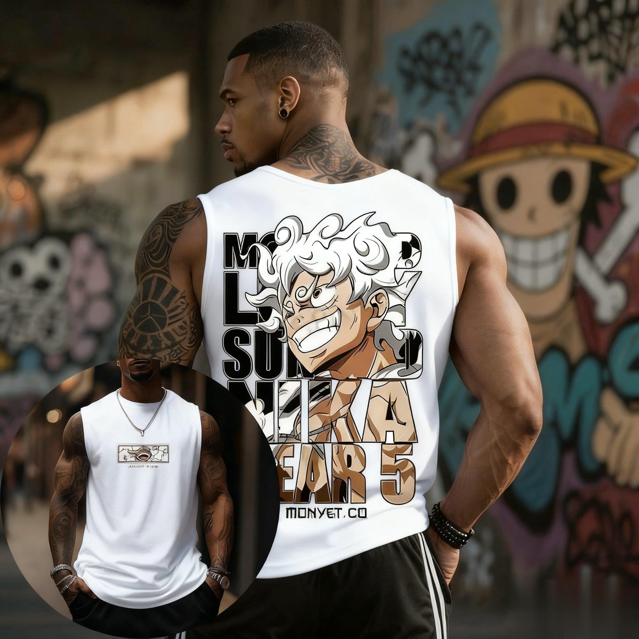 Streetwear Gym Brand - One Piece Luffy Gear 5 Tank