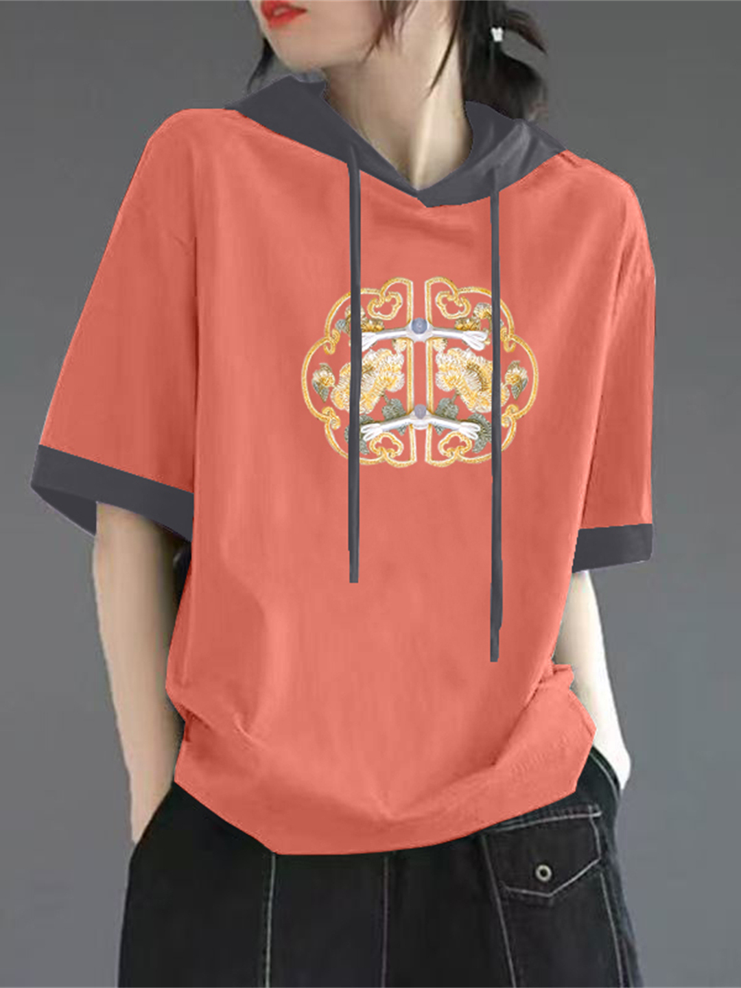 Red Pure Cotton Short Sleeve T - огляд і ціна Streetwear High End Brand