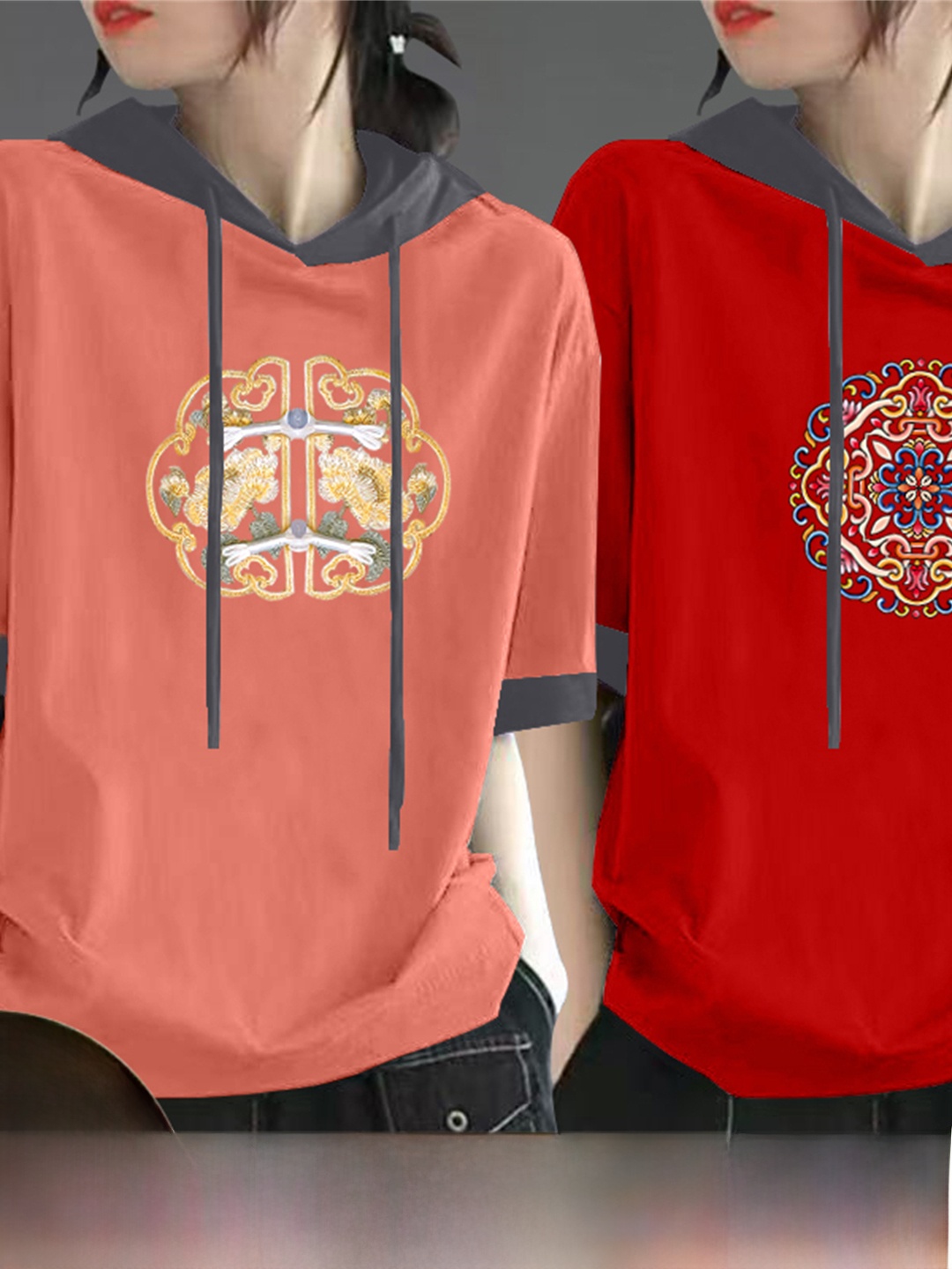 Red Pure Cotton Short Sleeve T - огляд і ціна Streetwear High End Brand