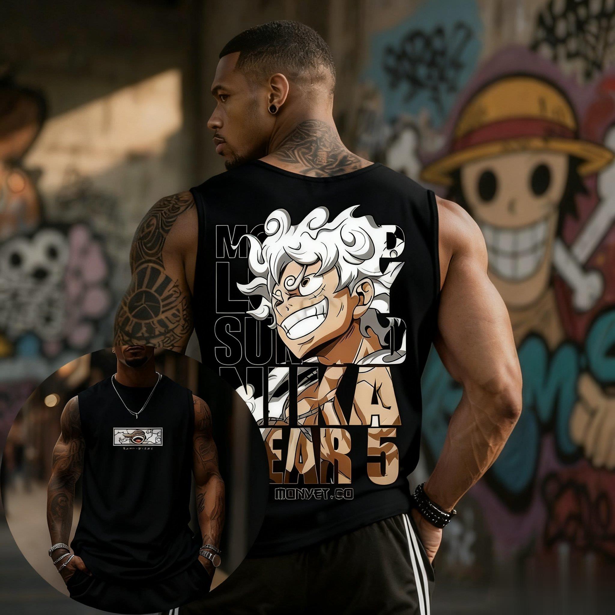 One Piece Luffy Gear 5 Tank To - огляд і ціна Streetwear Gym Brand